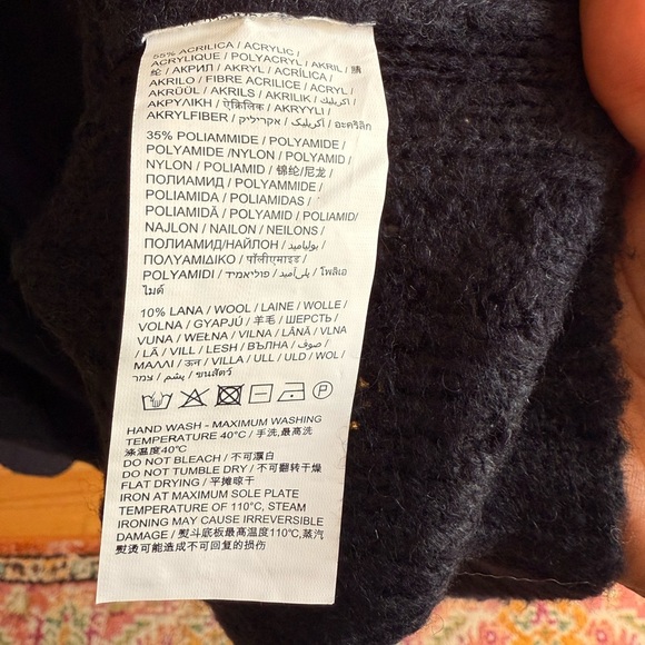 Piombo Navy Blue Diamond Motif Crewneck Sweater - Picture 6 of 6